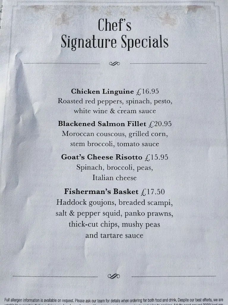 Menu_The Golden Lion_Rossett_image_3