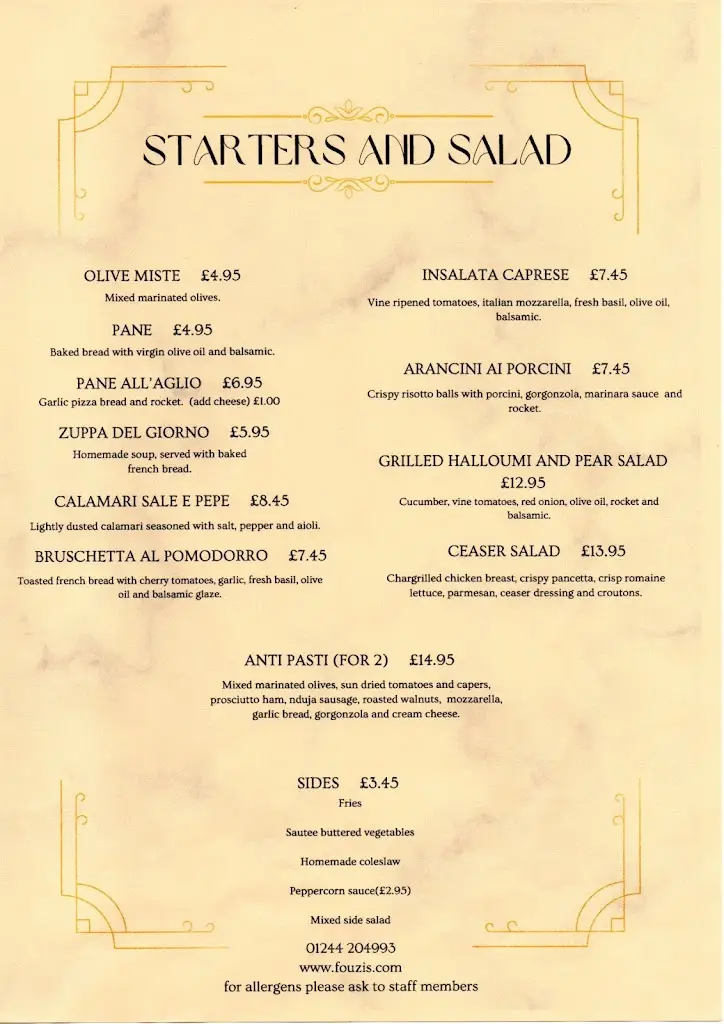 Menu_Fouzi’s Cafe Bar Pizzeria _Rossett_image_2