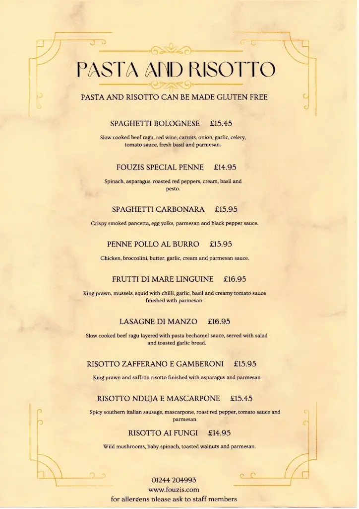 Menu_Fouzi’s Cafe Bar Pizzeria _Rossett_image_4