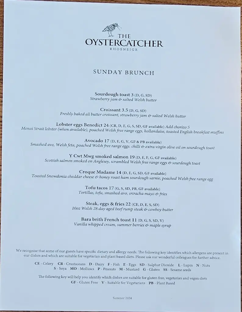 Menu_Oyster Catcher_Rhosneigr_image_3