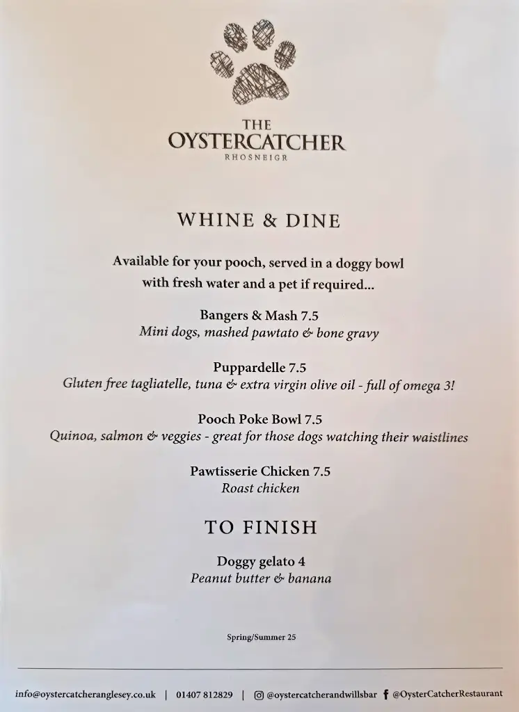 Menu_Oyster Catcher_Rhosneigr_image_4