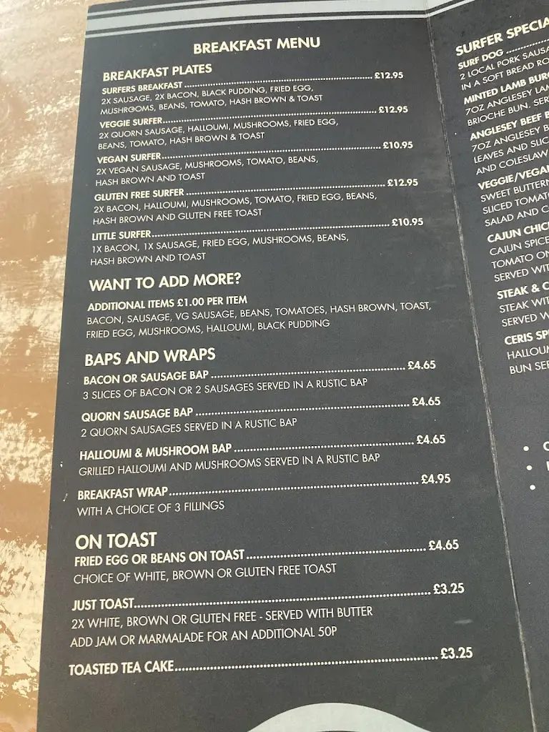 Menu_The Surf Cafe_Rhosneigr_image_4
