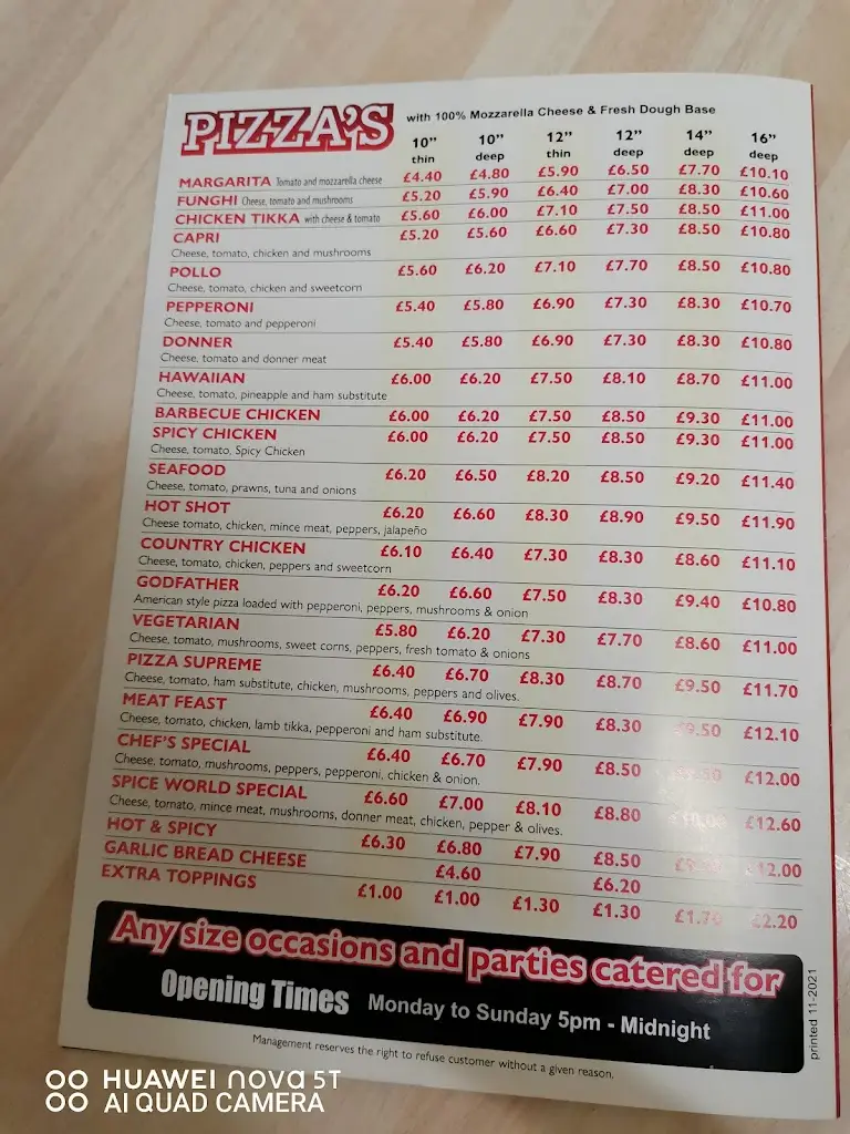 Menu_Spice World_Blackley_immagine_2