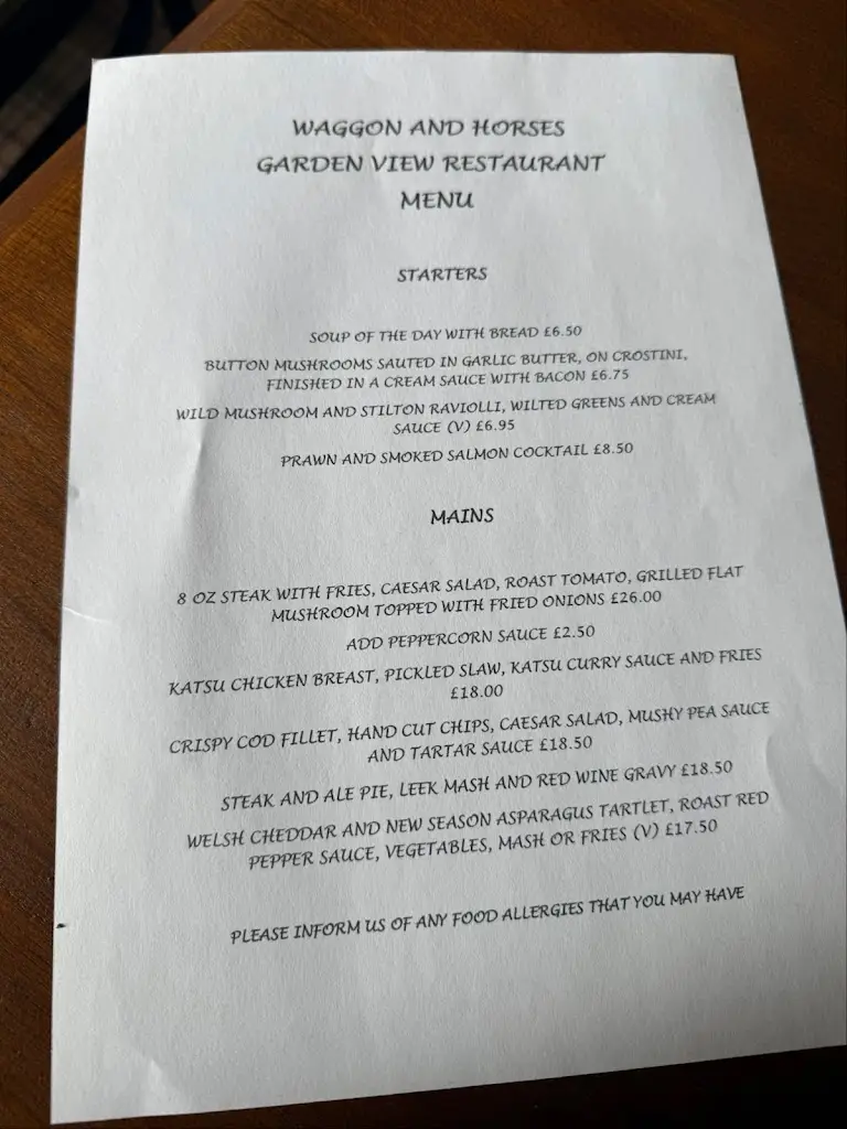 Menu_Waggon and Horses_Sir Powys_image_4