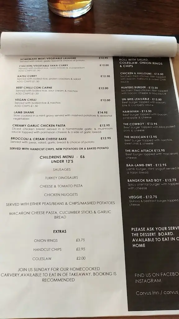 Menu_Corvus Inn_Saint Clears_image_2