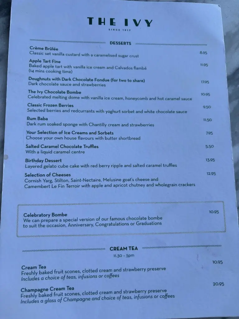 Menu_The Ivy Cafe Blackheath_Blackheath_image_2