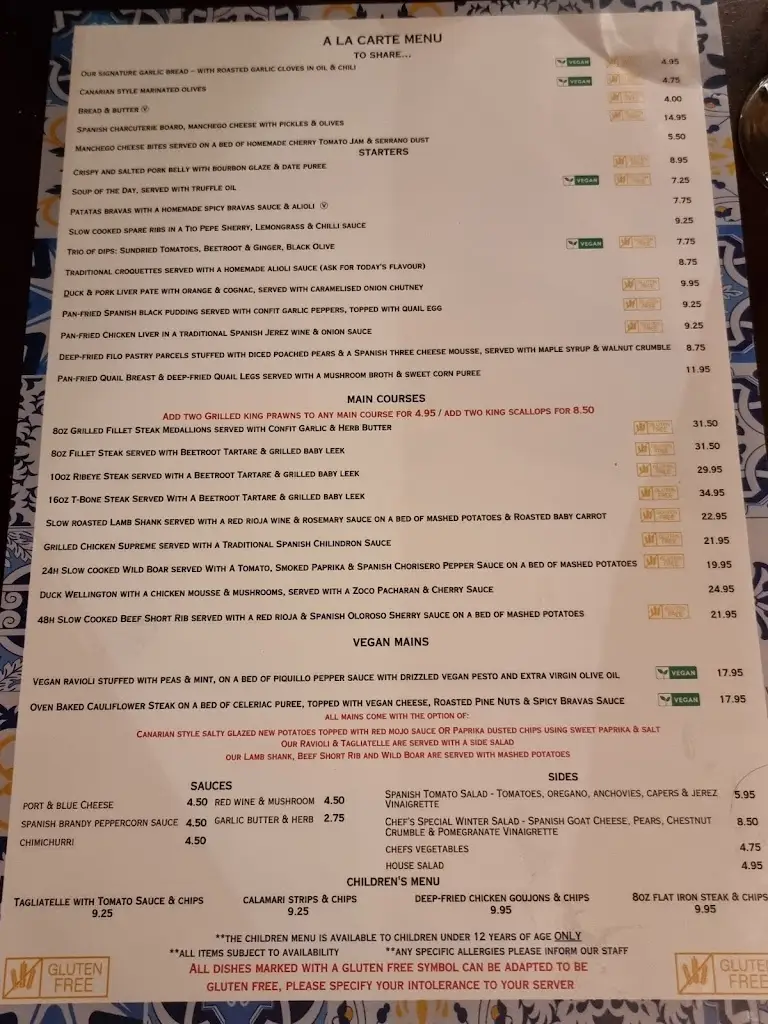 Menu_El Pescador Restaurant & Bar_Swansea_image_2