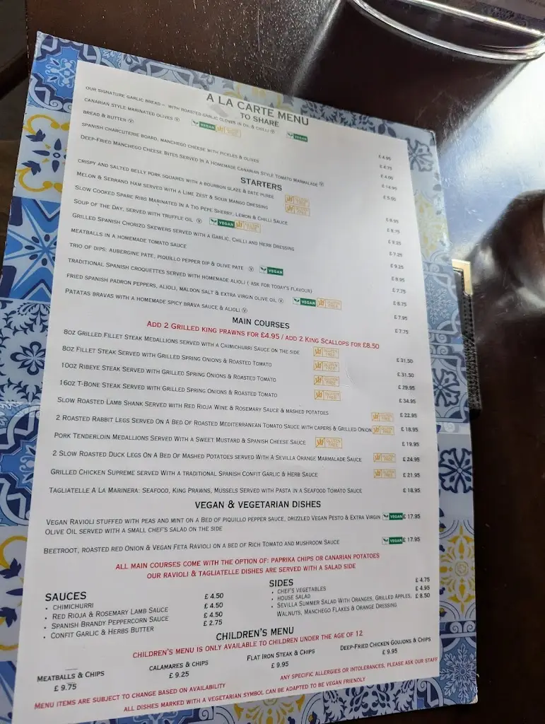 Menu_El Pescador Restaurant & Bar_Swansea_image_4