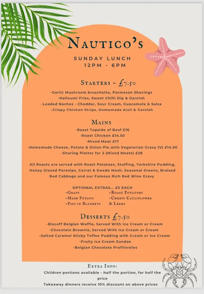 Menu_Nautico's Restaurant_Steynton_image_2