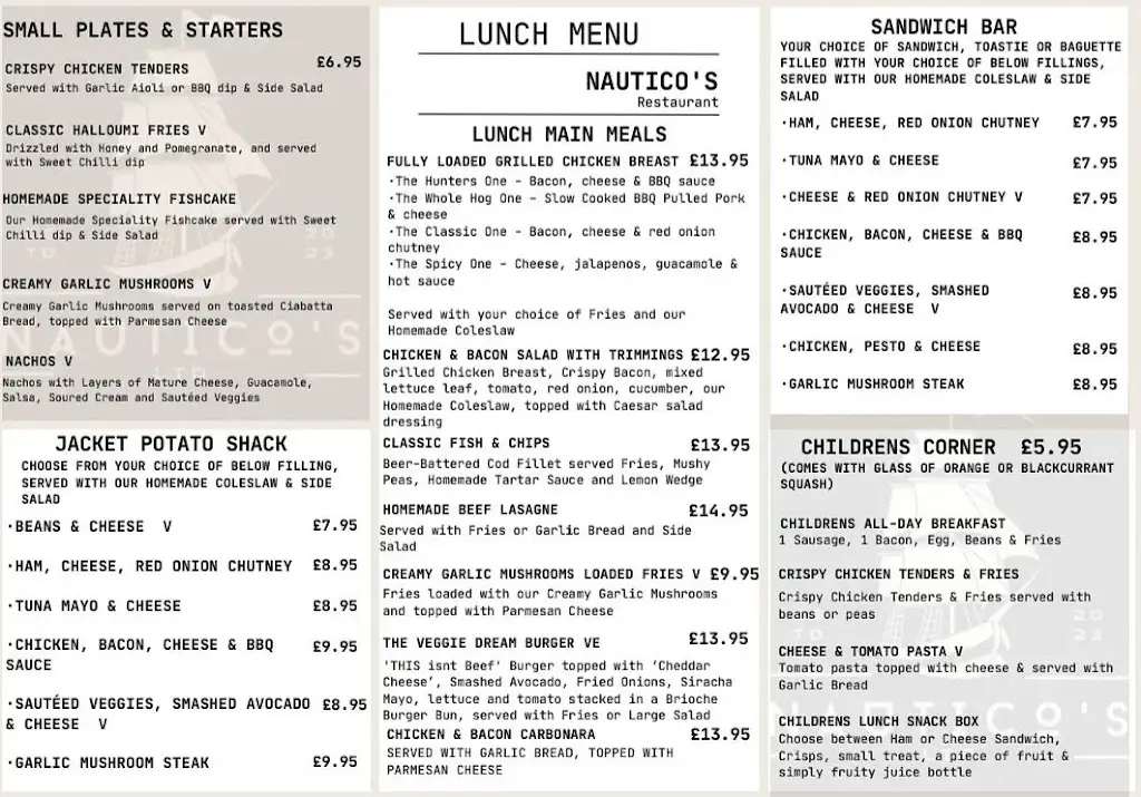 Menu_Nautico's Restaurant_Steynton_image_4