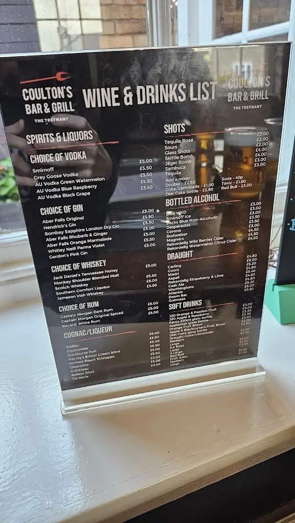Menu_Coultons bar & grill @ The Trefnant_Trefnant_image_2