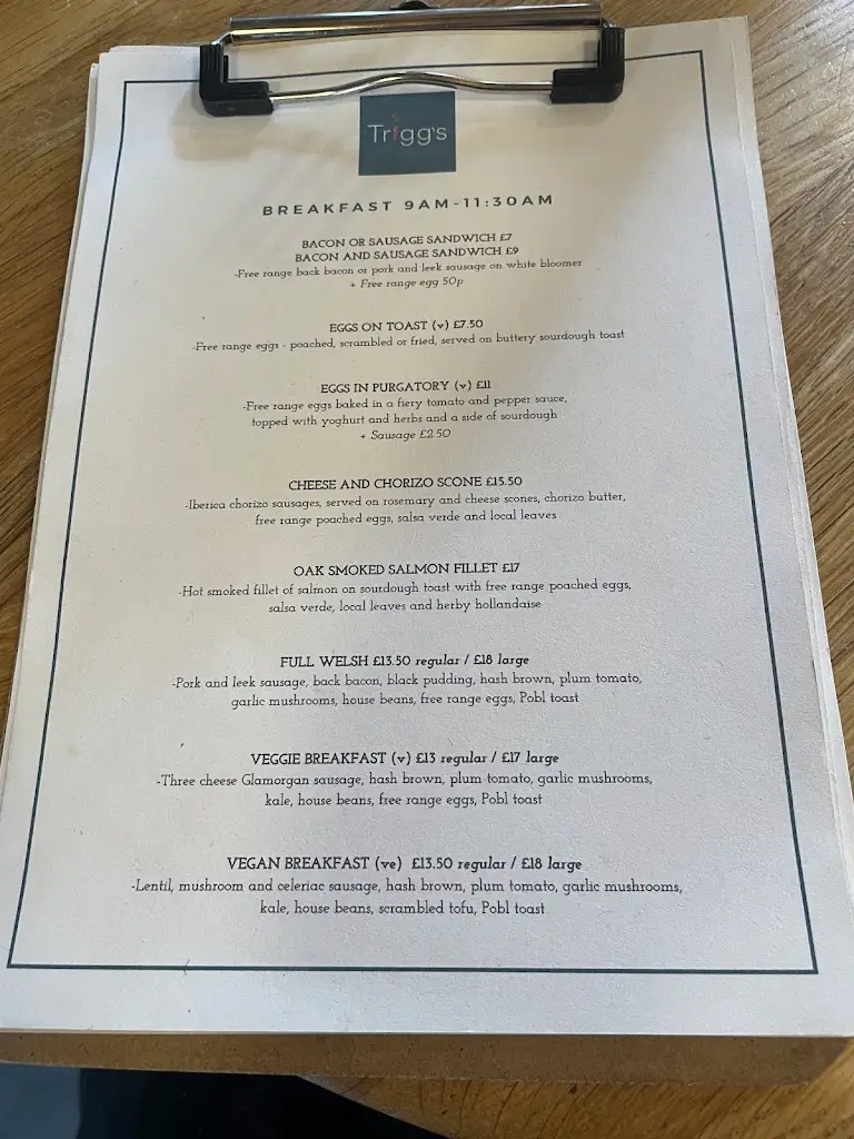 Menu_Trigg's at The Mill_Talgarth_immagine_1