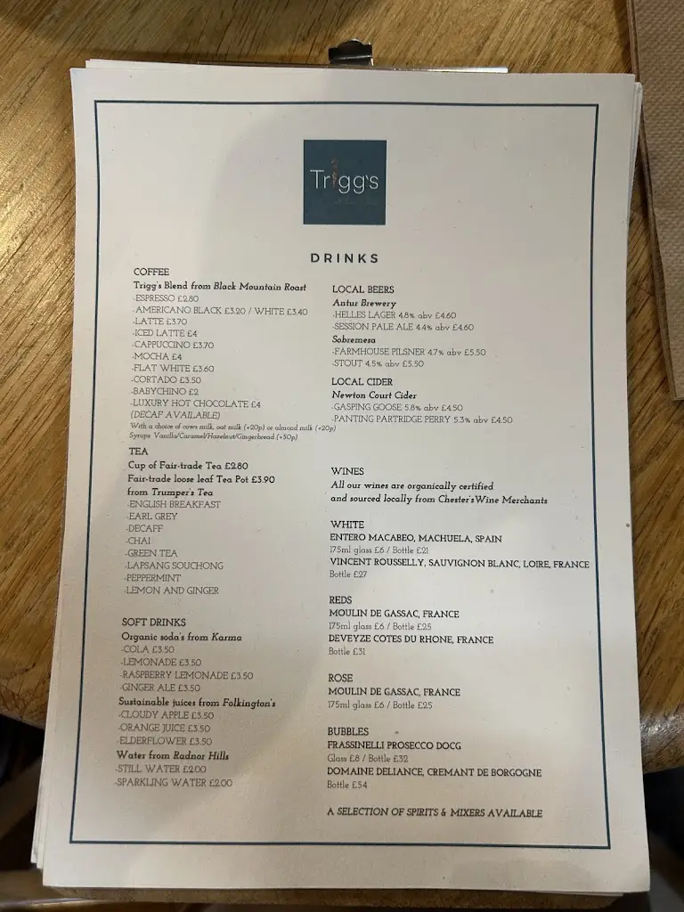 Menu_Trigg's at The Mill_Talgarth_immagine_2