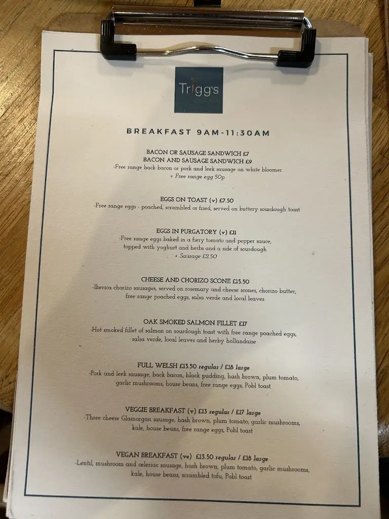 Menu_Trigg's at The Mill_Talgarth_immagine_4