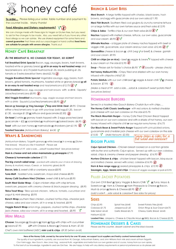 Menu_Honey Cafe_Talgarth_image_1