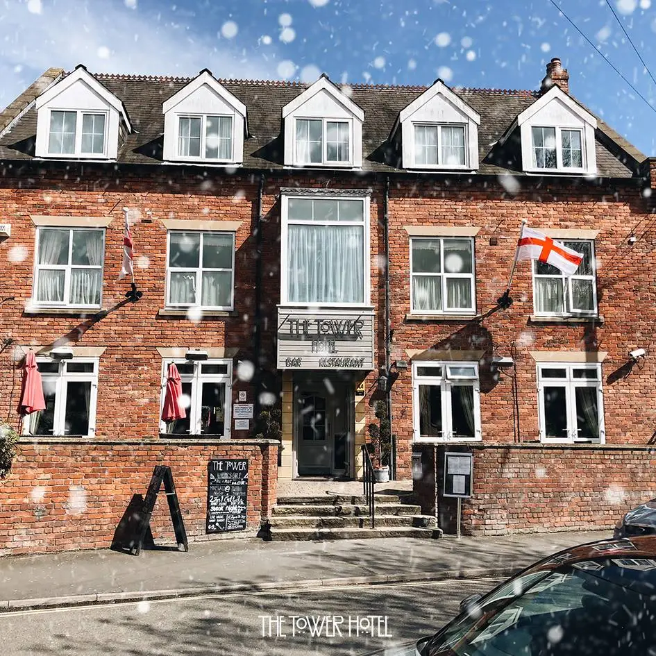 The Tower Hotel restaurant in Talgarth