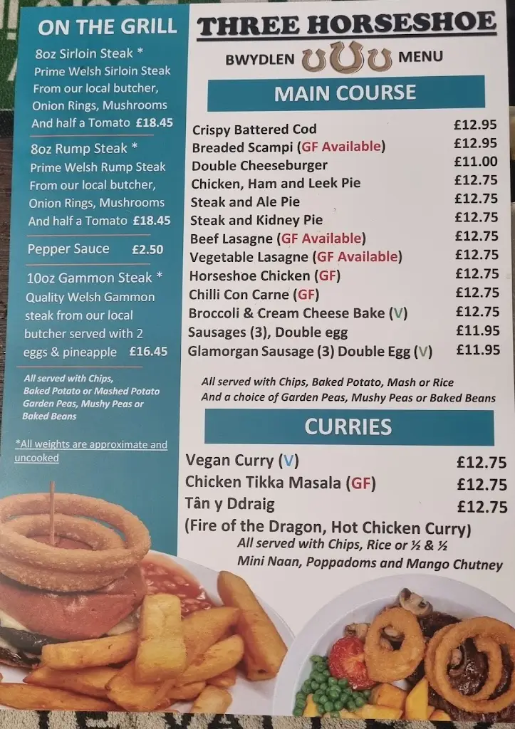 Menu_Three Horseshoe Inn_Tregaron_image_1