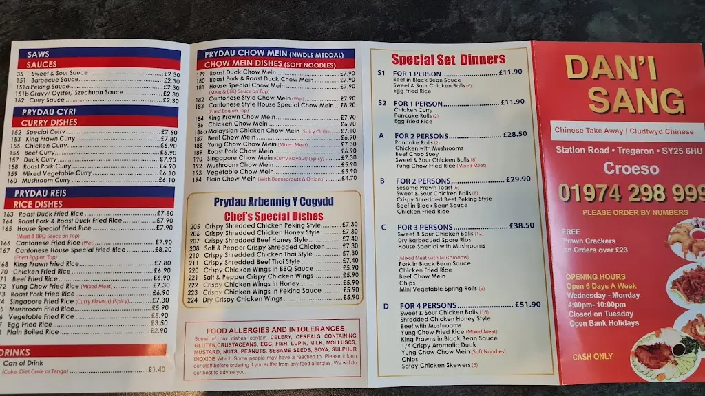 Menu_Dan'i Sang Within Sunny Hill Hotel_Tregaron_image_4