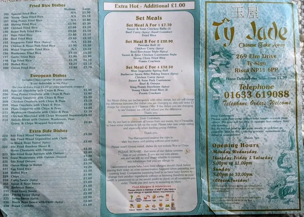 Menu_Tŷ Jade Chinese Takeaway_Risca_immagine_2