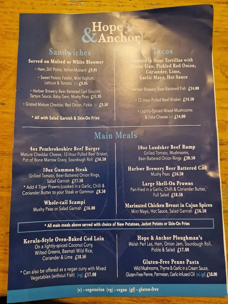 Menu_Hope & Anchor_Tenby_image_2