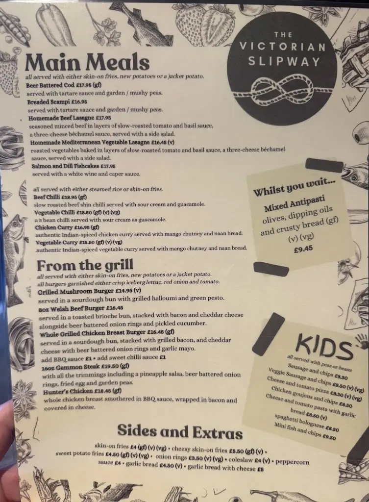 Menu_The Victorian Slipway_Tywyn_image_1