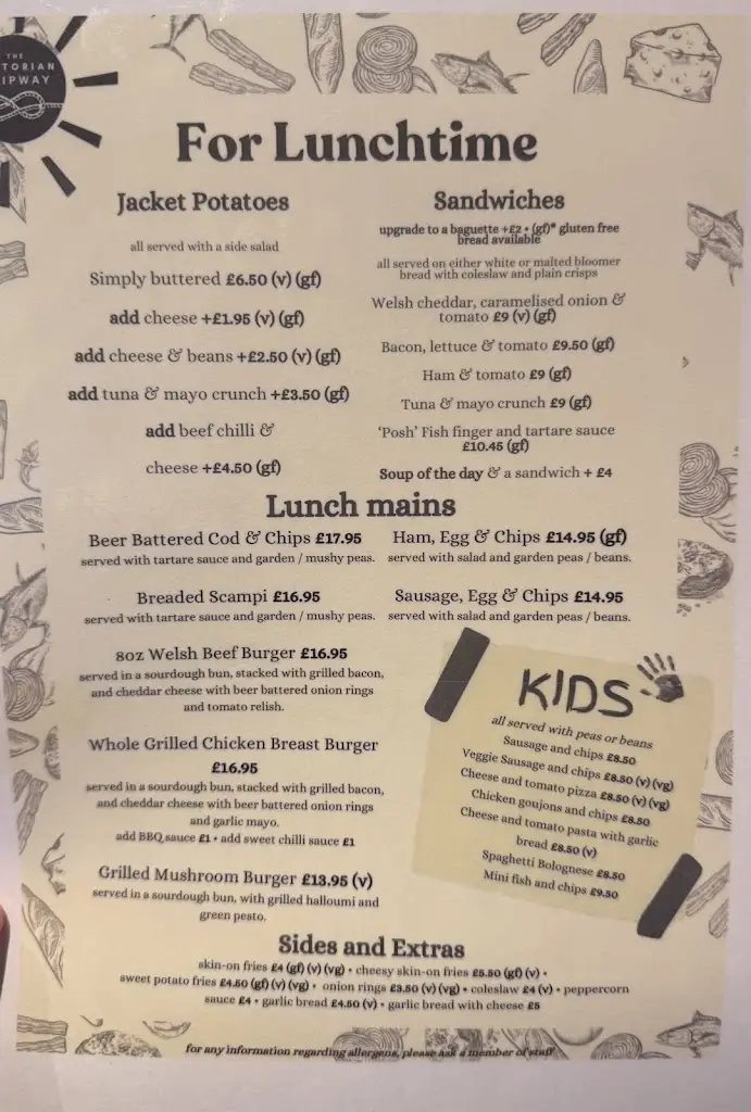 Menu_The Victorian Slipway_Tywyn_image_2