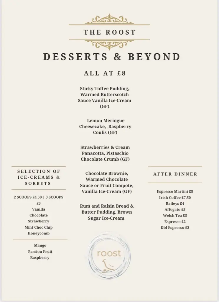 Menu_The Roost_Vale of Glamorgan_image_3