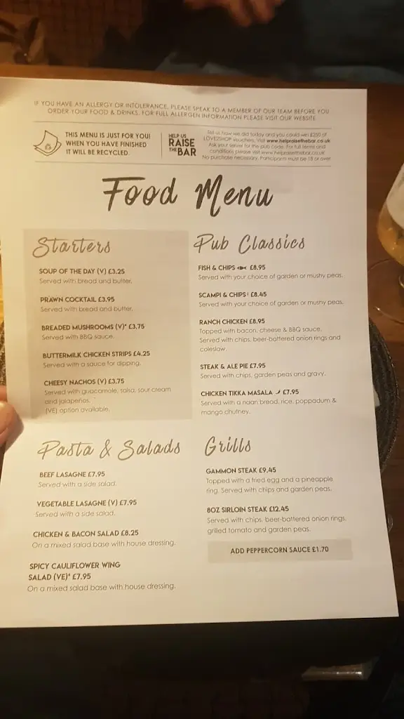 Menu_Smithfield Bell_Welshpool_image_3