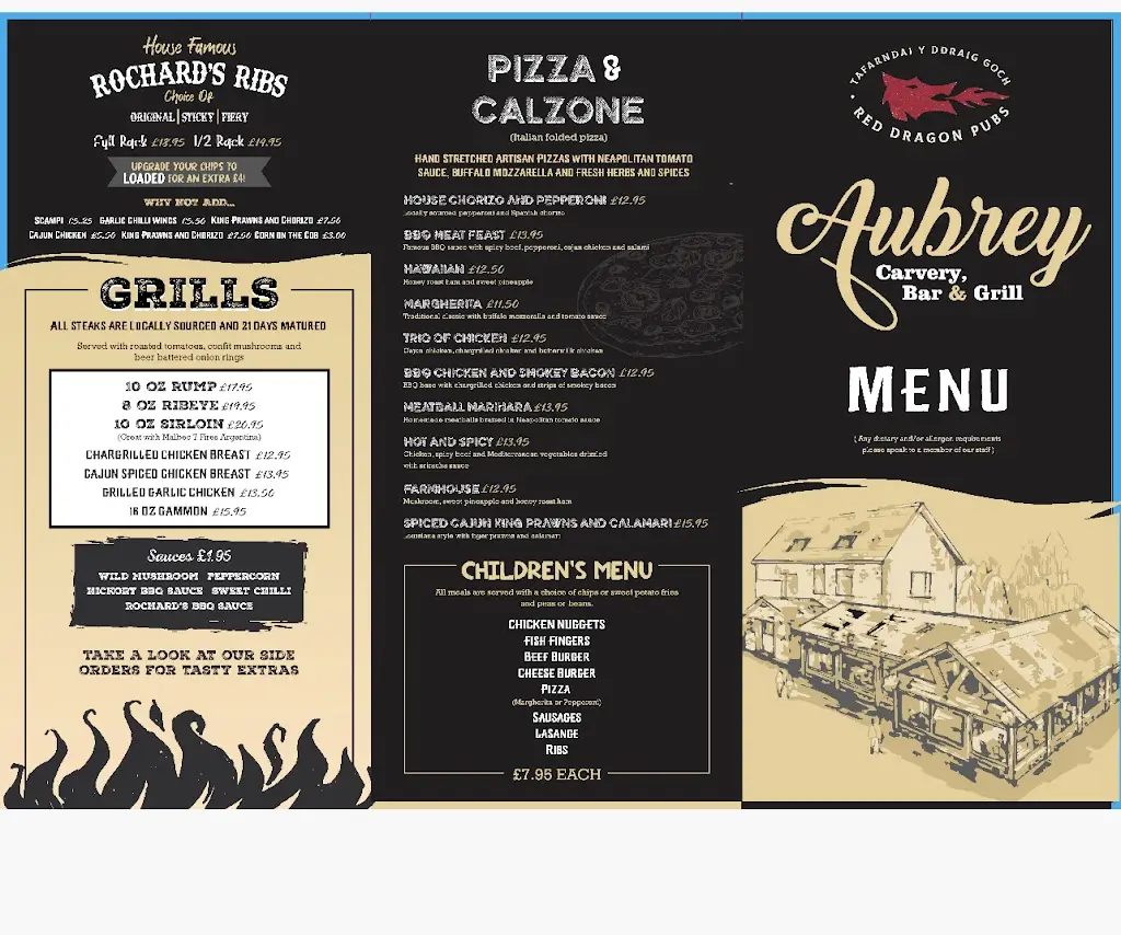 Menü_The Aubrey Arms_Ystalyfera_Bild_2