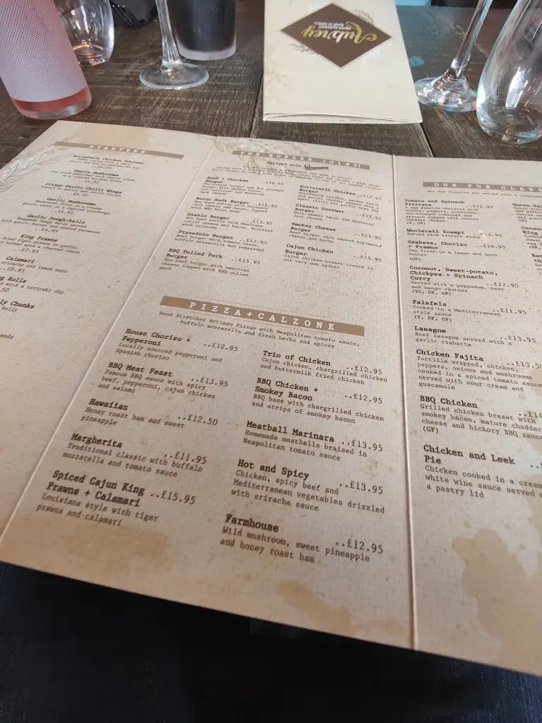 Menü_The Aubrey Arms_Ystalyfera_Bild_4