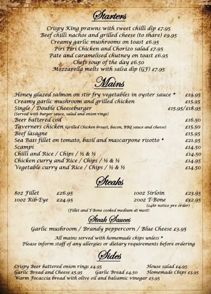 Menu_The Sporting Chance_Whitland_image_2