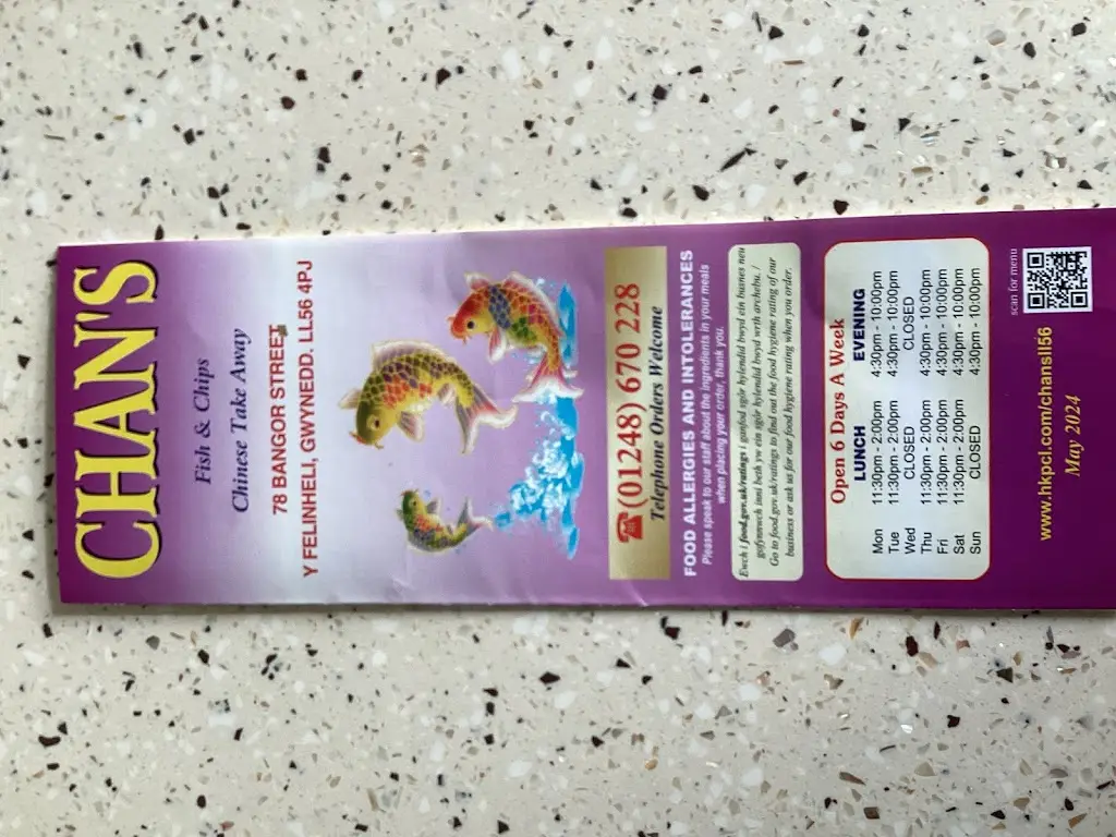 C Belcher_Chan's Fish & Chips_Y Felinheli_review