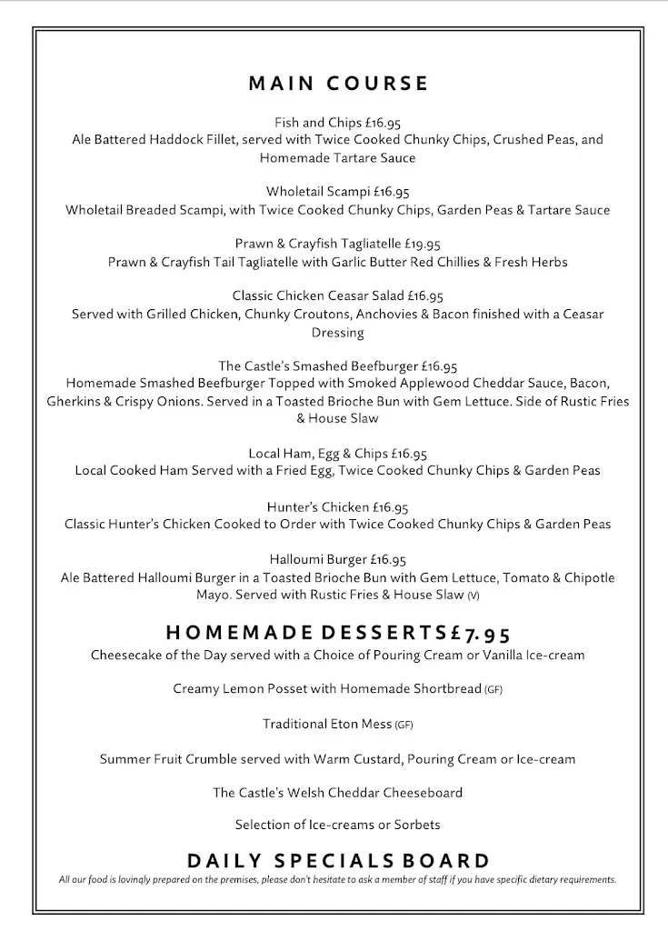 Menu_The Castle Inn Usk_Usk_image_1