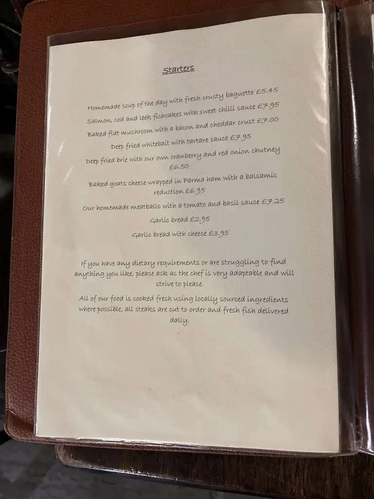 Menu_The Hall Inn Pub & Restaurant_Usk_image_2