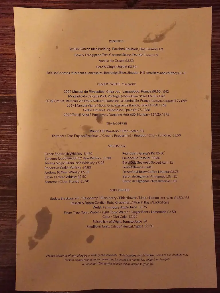 Menu_The Black Bear Inn_Usk_image_2