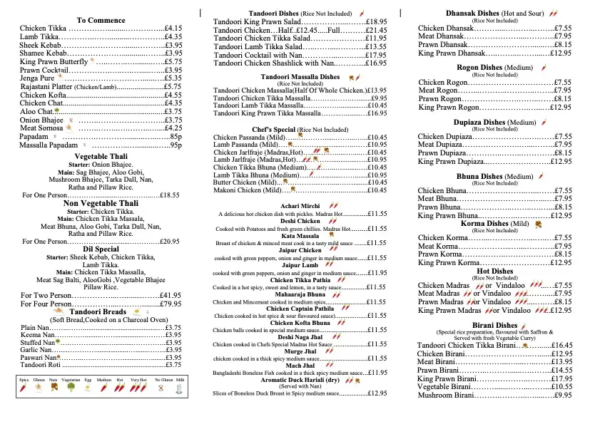 Menu_Dil Indian Cuisine_Usk_image_1