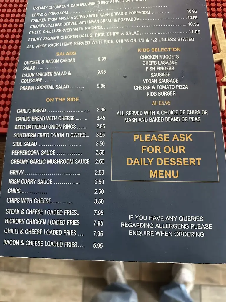 Menu_The Globe Inn_Porthcawl_image_1