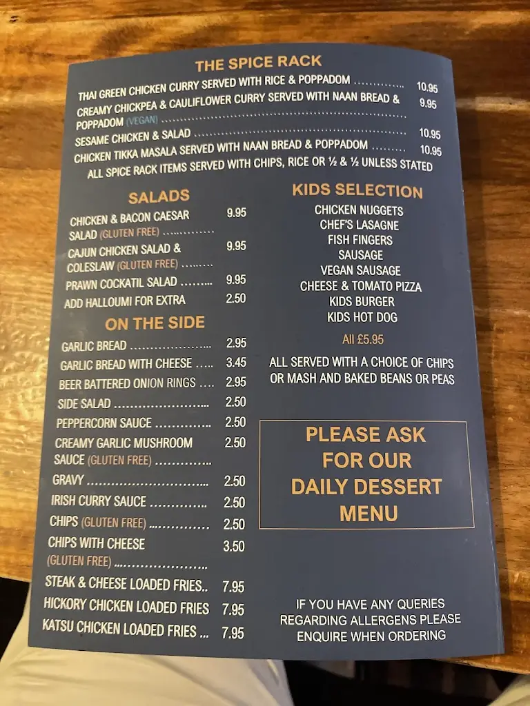 Menu_The Globe Inn_Porthcawl_image_2