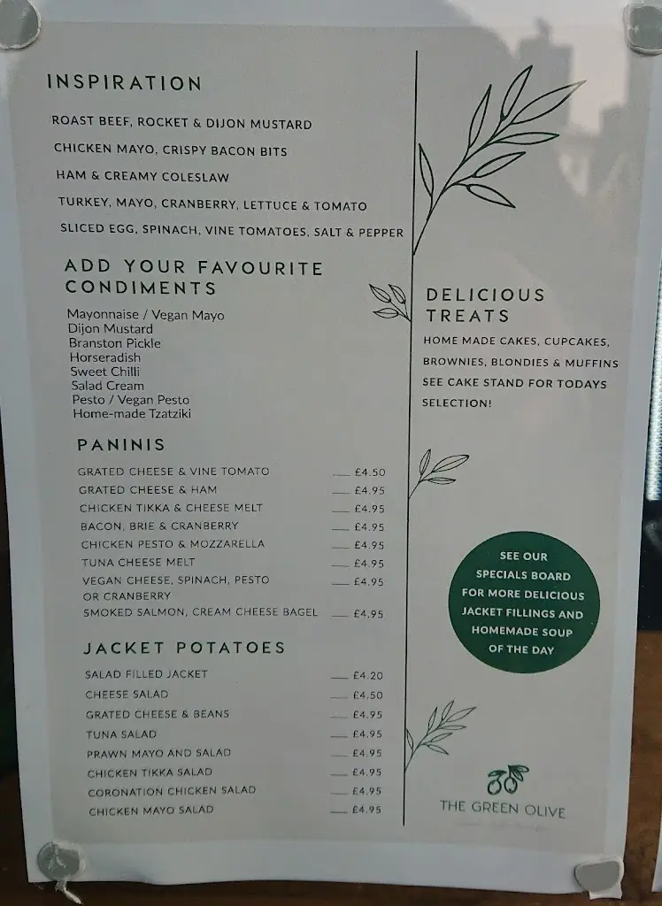 Menu_The Green Olive_Porthcawl_image_1