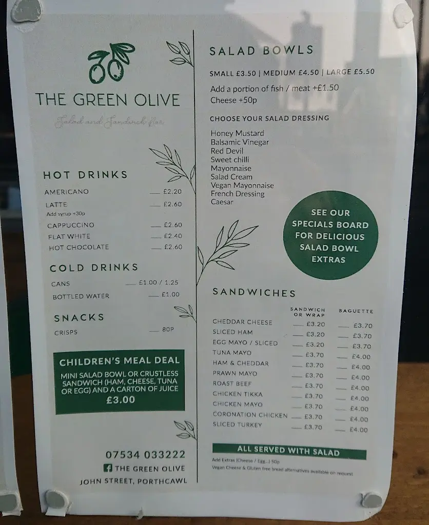 Menu_The Green Olive_Porthcawl_image_2