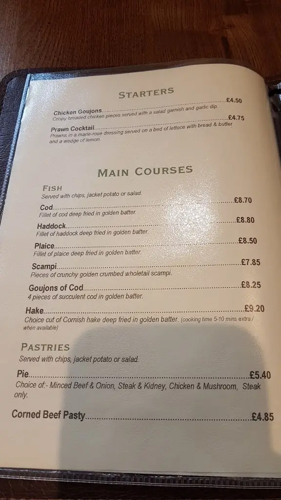 Menu_Beale's Park Fish Restaurant_Porthcawl_image_3