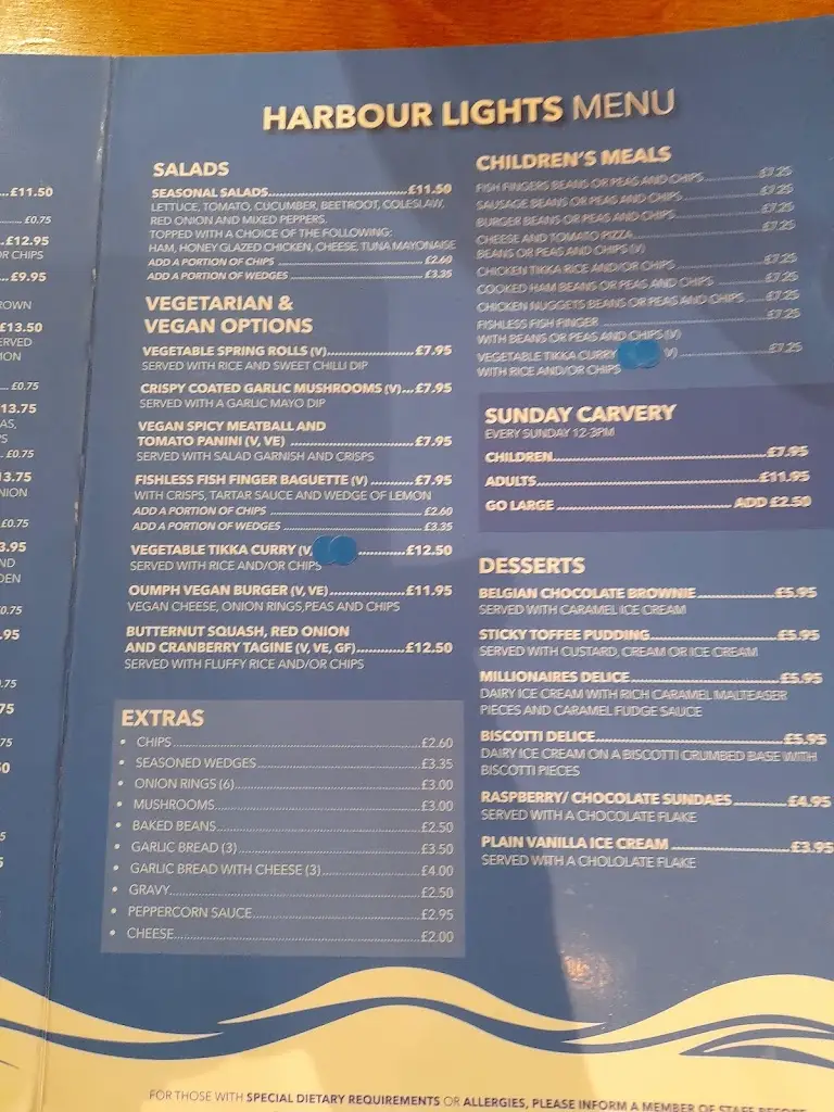 Menü_Harbour lights_Porthcawl_Bild_2