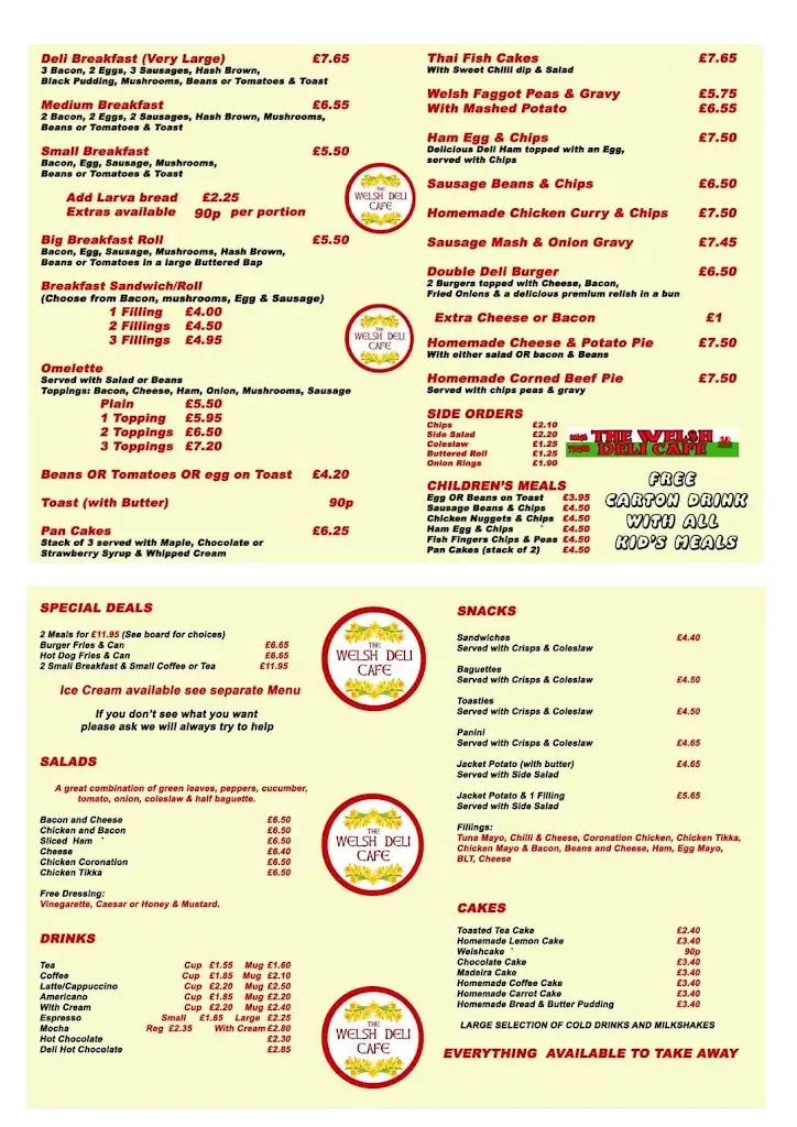 Menu_The Welsh Deli_Porthcawl_image_1
