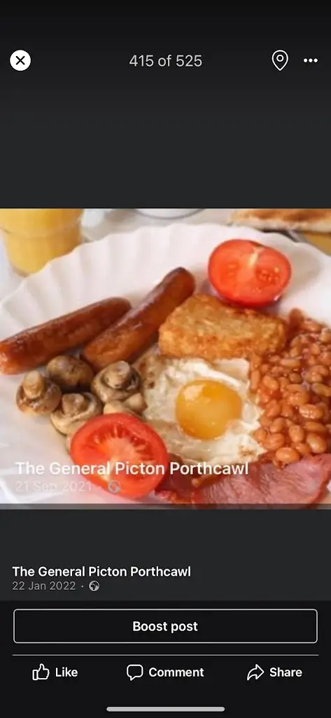 Menu_The general picton_Porthcawl_image_4