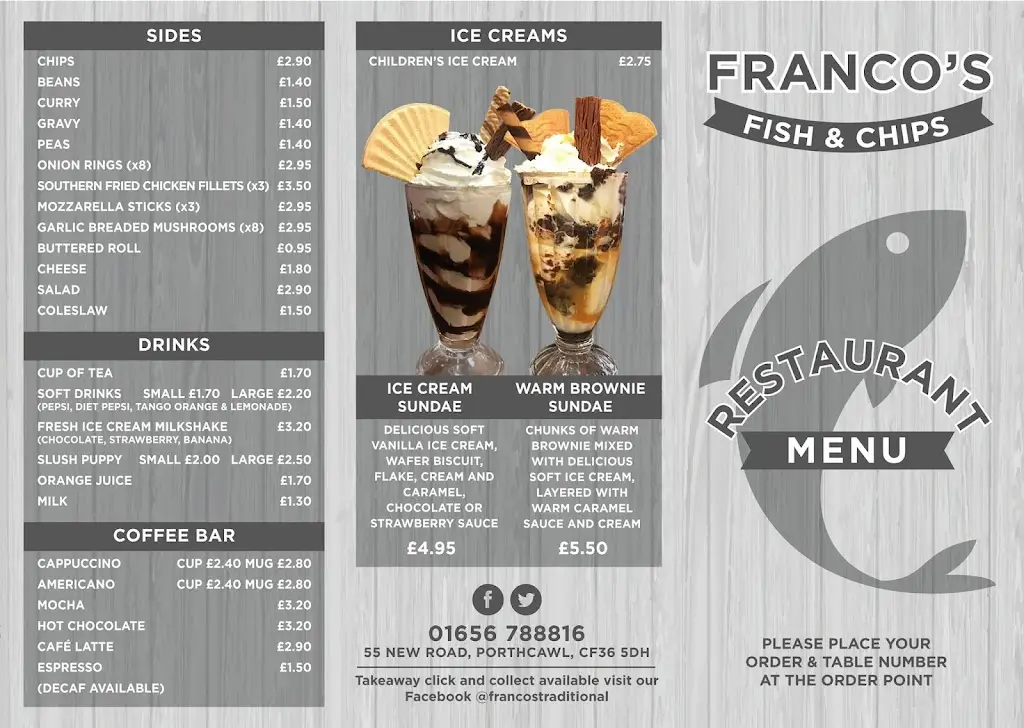 Menu_Franco's Fish Shop Limited_Porthcawl_image_1
