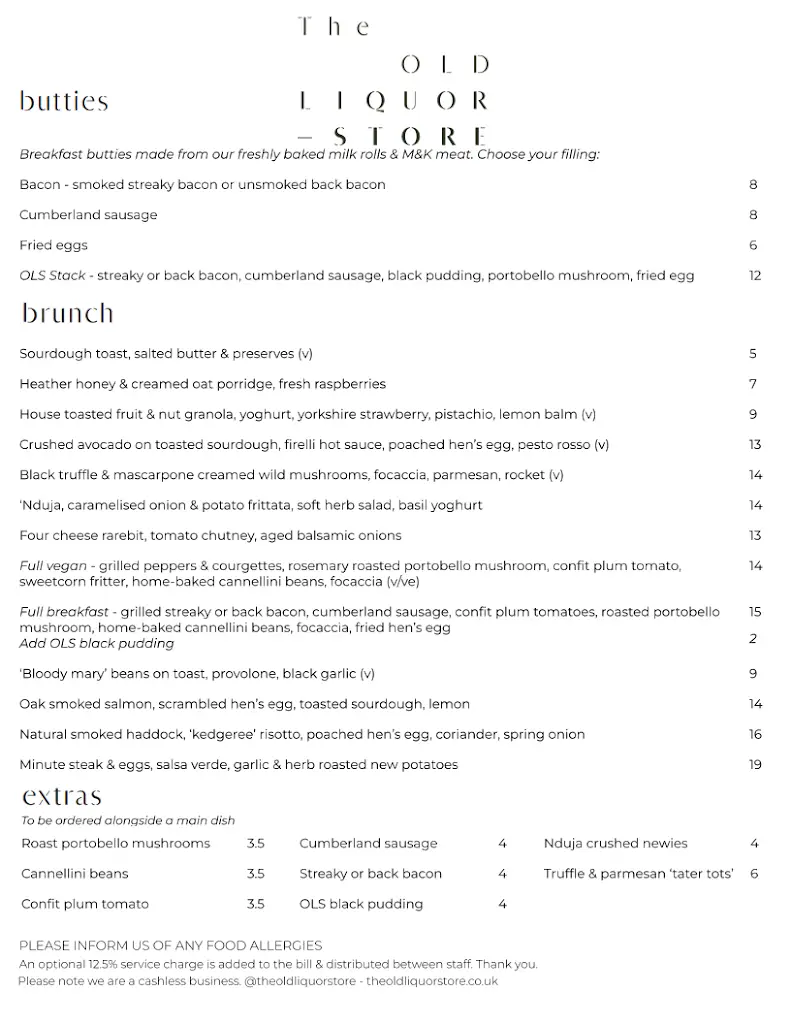 Menu_The Old Liquor Store Restaurant & Bar_Bishopthorpe_image_2