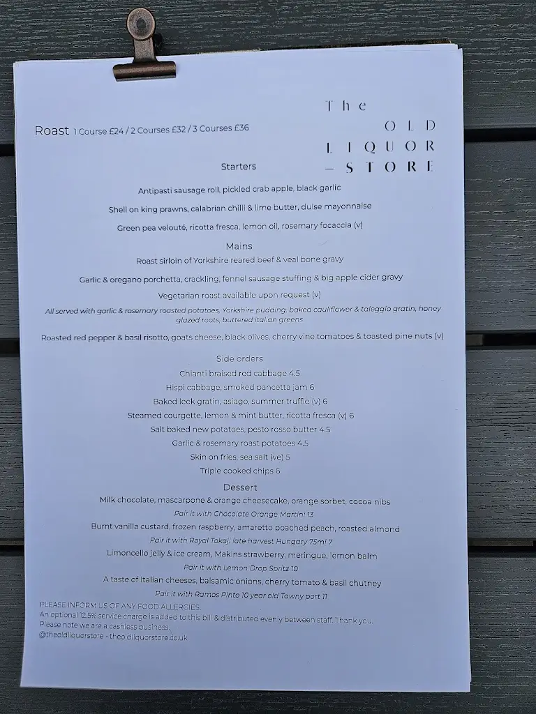 Menu_The Old Liquor Store Restaurant & Bar_Bishopthorpe_image_4