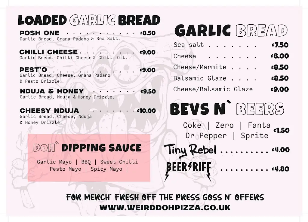 Menu_Weird Doh Pizza Co - Porthcawl_Porthcawl_image_2