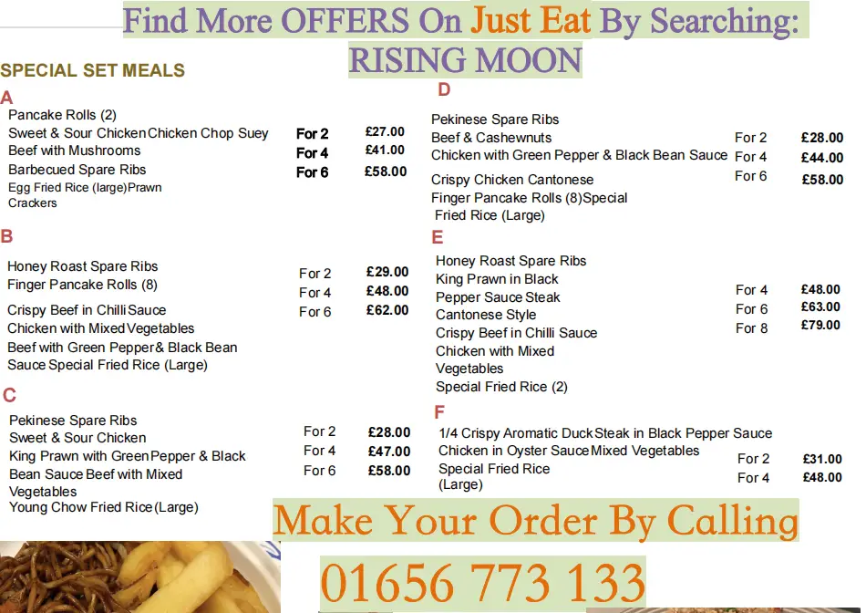 Menu_Rising Moon_Porthcawl_imagen_3