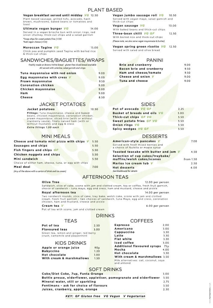 Menu_The Olive Tree_Porthcawl_image_2